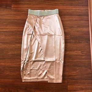 Meshki Satin Diamante Wrap Skirt ✨